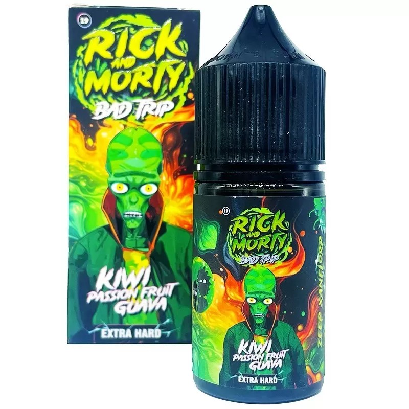 Жидкость Rick & Morty BAD TRIP Киви, Гуава, Маракуйя 2% 30 мл