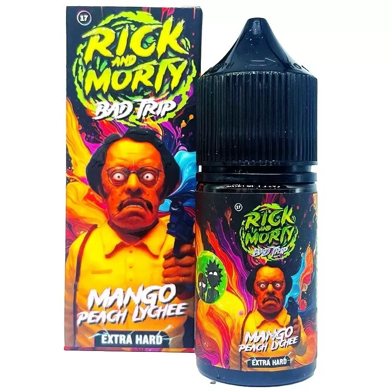 Жидкость Rick & Morty BAD TRIP Манго, Личи, Персик 2% 30 мл
