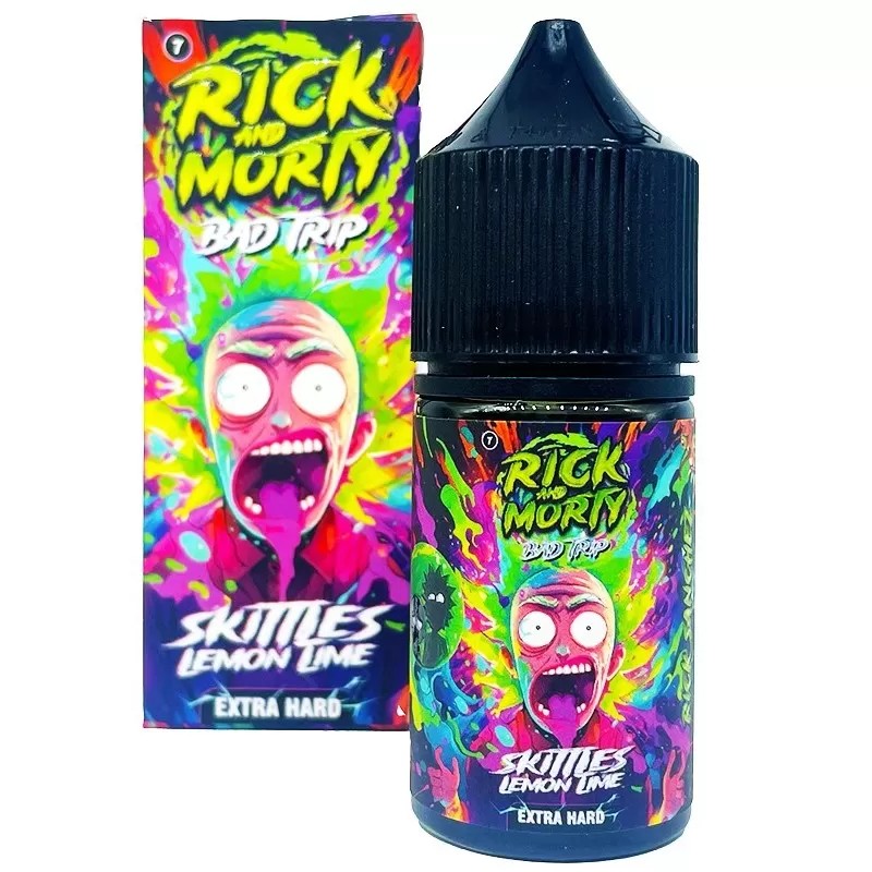 Жидкость Rick & Morty BAD TRIP Скитлс, Лимон, Лайм 2% 30 мл