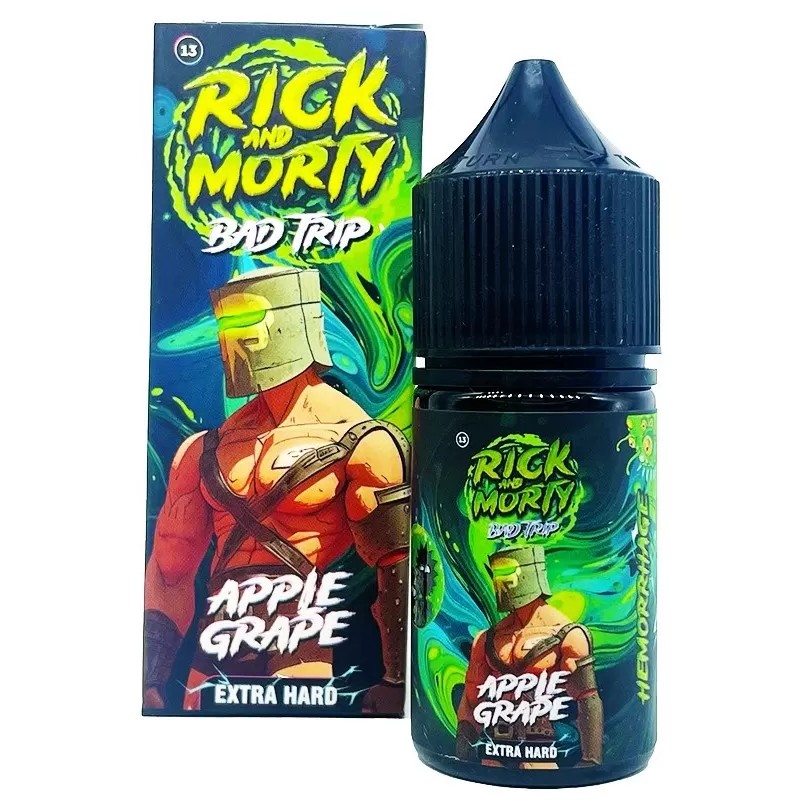 Жидкость Rick & Morty BAD TRIP Яблоко, Виноград 2% 30 мл
