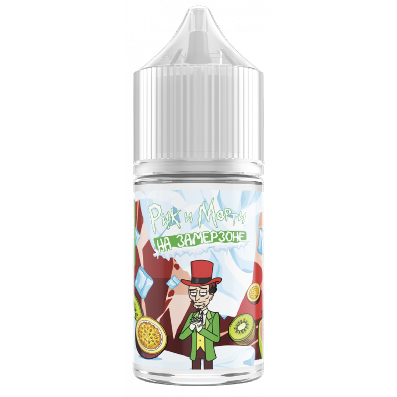 Жидкость Rick & Morty На Замерзоне Киви, Маракуйя, Гуава 2% 30 мл Strong
