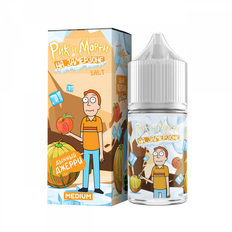 Жидкость Rick & Morty На Замерзоне Дыня, Персик 2% 30 мл