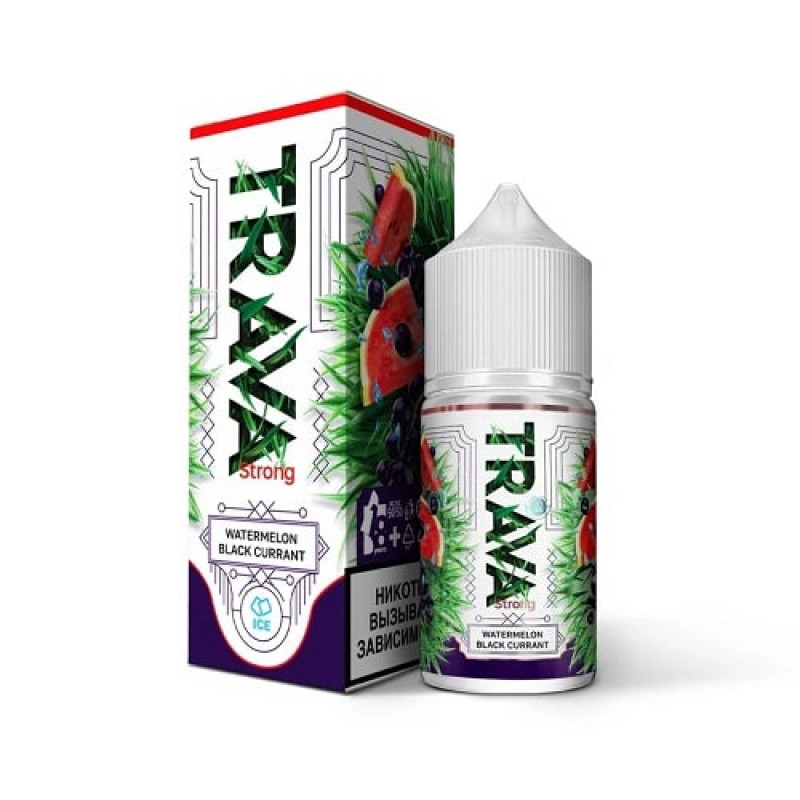 Жидкость TRAVA Strong Арбуз, Черная Смородина, Лед 2% 30 мл