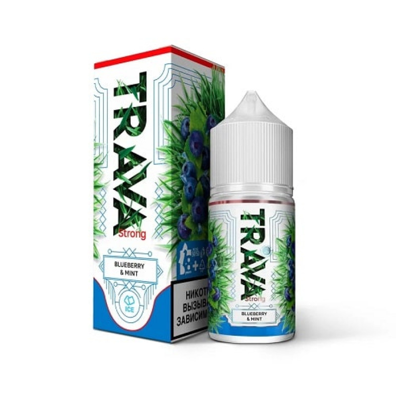 Жидкость TRAVA Strong Черника, Мята, Лед 2% 30 мл