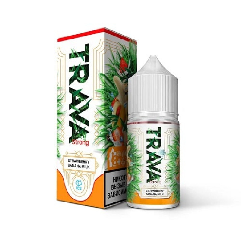 Жидкость TRAVA Strong Клубника, Банановое Молоко, Лед 2% 30 мл