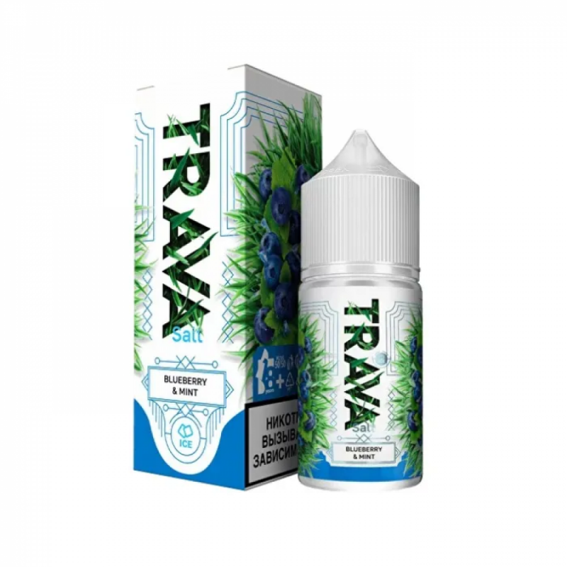 Жидкость TRAVA Черника, Мята, Лед (Blueberry and Mint, Ice) 2% 30 мл