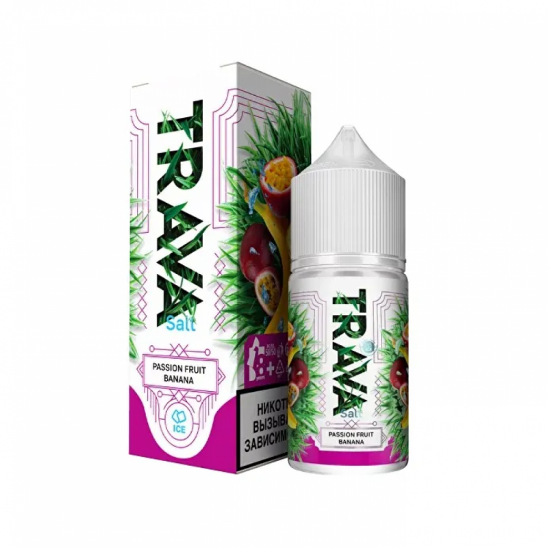 Жидкость TRAVA Маракуйя, Банан, Лед (Passion Fruit, Banana, Ice) 2% 30 мл