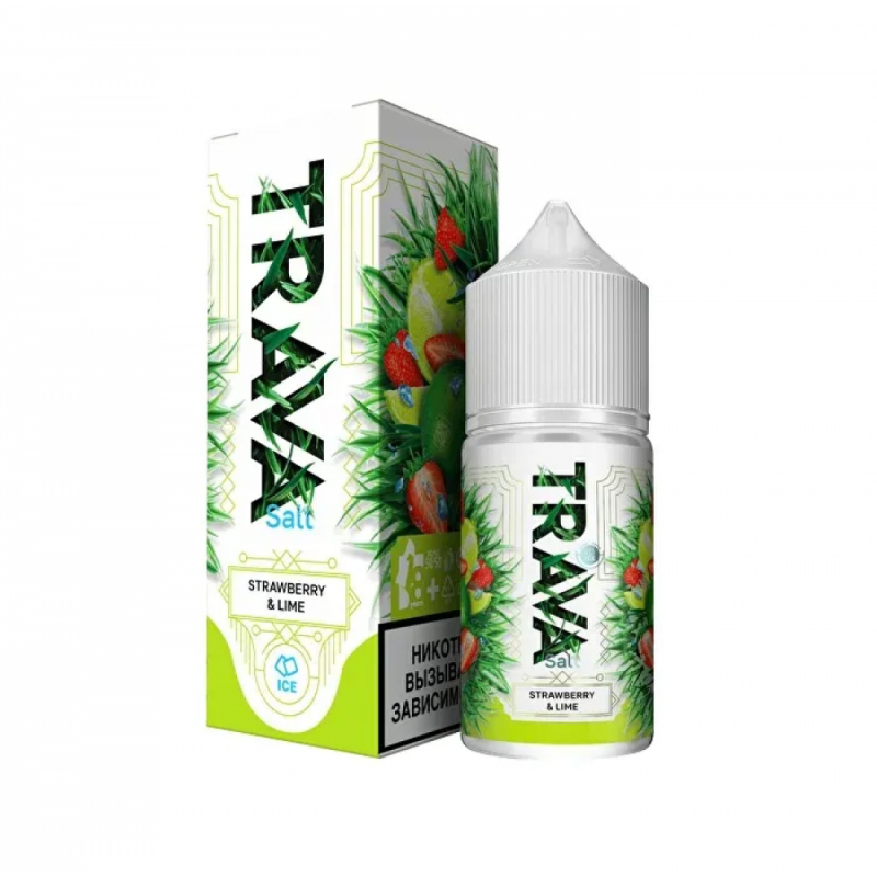 Жидкость TRAVA Клубника, Лайм, Лед (Strawberry, Lime, Ice) 2% 30 мл