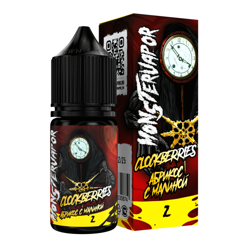 Жидкость Monster Vapor CLOCKBERRIES Абрикос с Малиной